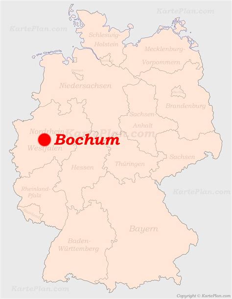 bochum deutschlandkarte